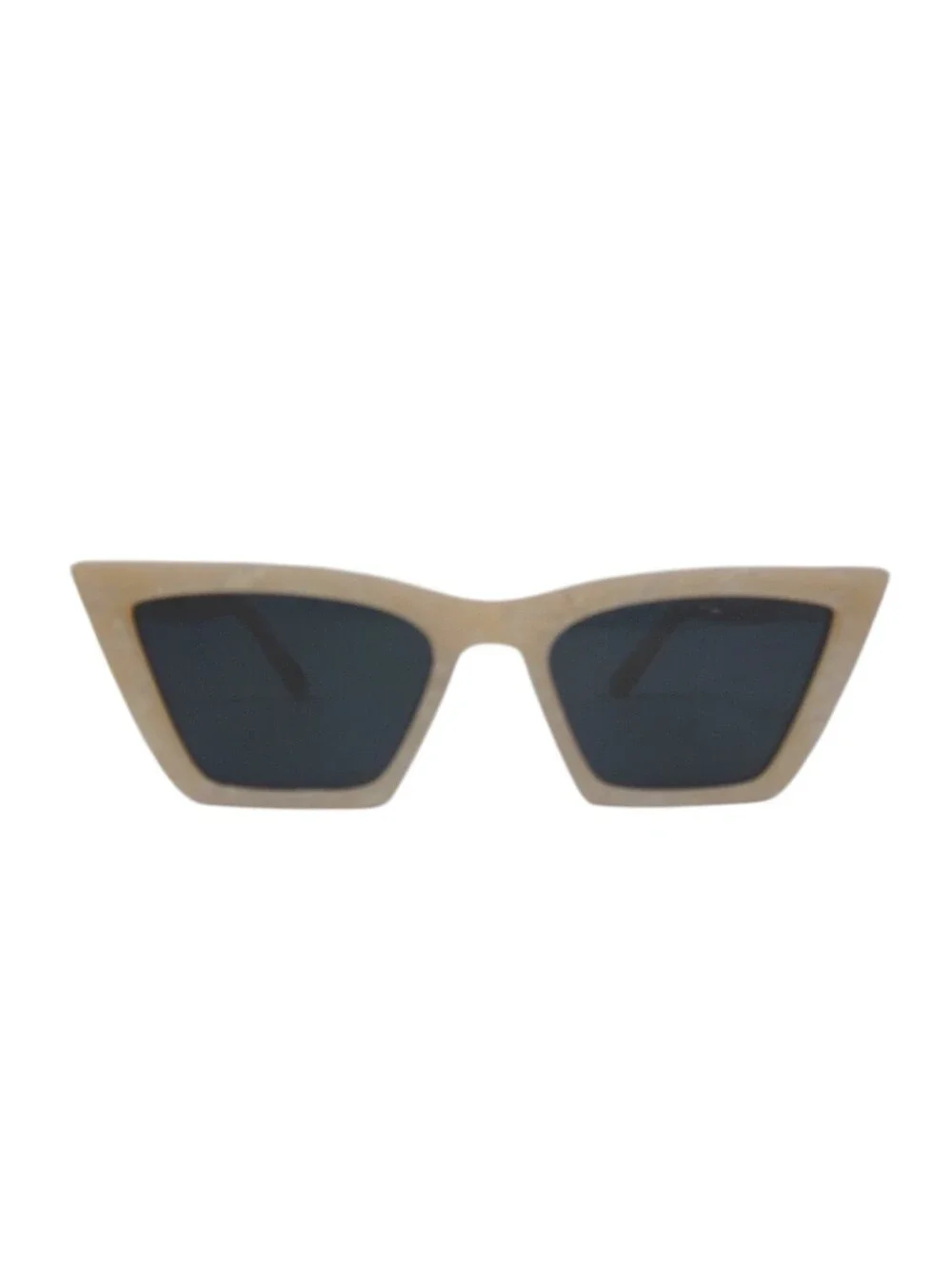 I-SEA Rosey Cat-Eye Polarized Sunglasses - Pearlized Cream Resin w/ Smoke Lenses